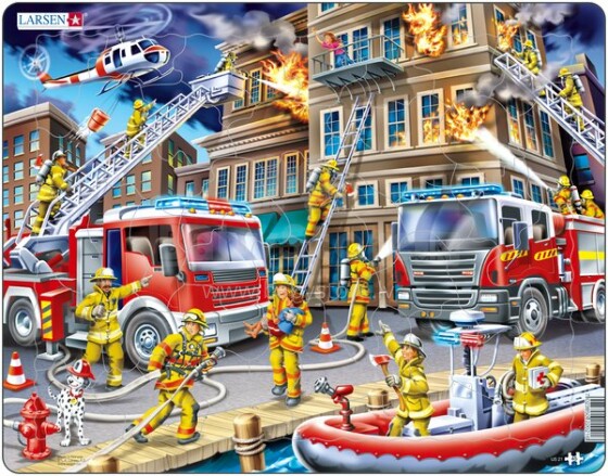 Larsen Art.US21 Firefighters Пазл Пожарные 45 шт.