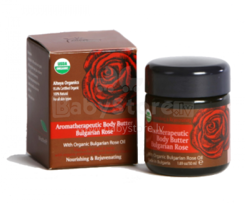 Alteya Organics Organinis aromatinis rožių sviestas kūnui 50ml