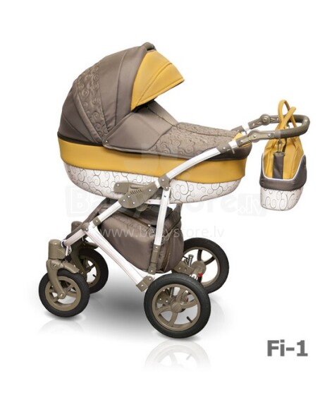 Camarelo '17 Figaro plk. „FI-1“ kūdikių vežimėlis trys viename