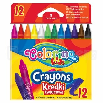„Colorino Kids Art.13314PTR“ vaškinės kreidelės rinkinys