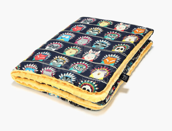 La Millou Art. 83496 Toddler Blanket Indian Zoo Sunshine Высококачественное детское двустороннее одеяло (80x100 см)