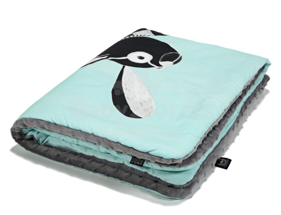 La Millou Art. 83543 Preschooler's Blanket Follow Me Grey Высококачественное детское двустороннее одеяло от Дизайнера Ла Миллоу (110x140 см)