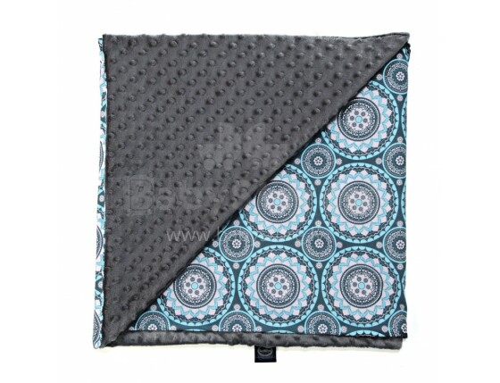 „La Millou“ menas. 83549 „Light Blanket M Mosaic Grey Premium“ lengvoji dvipusė antklodė (80x100 cm)
