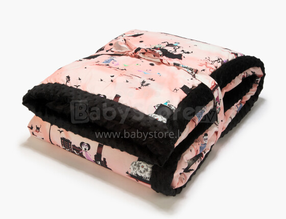 La Millou Art. 83579 For Parents Creepy Lou Rose Black Высококачественное двустороннее одеяло (140x200 см)
