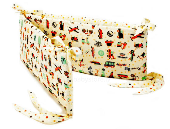 La Millou Art. 84041 Bed Bumper Vintage Racing&Little Stars Высококачественный бортик-охранка (70x70x70 см)