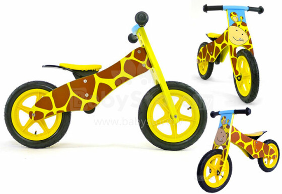 Aga Design Art.W16C009 Žirafe Детский велосипед/бегунок с резиновыми колёсами