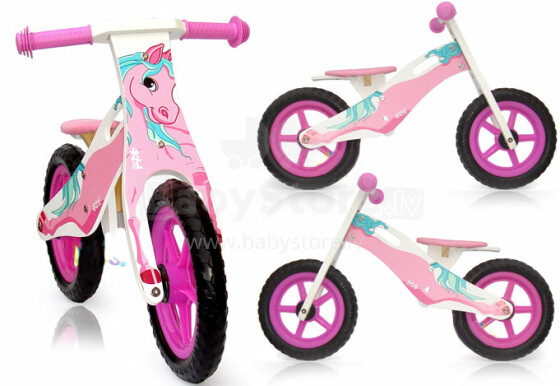 Aga Design Art.W16C053 Pony Детский велосипед/бегунок с резиновыми колёсами