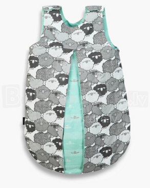 La Millou Art. 84094 Sleeping Bag M Graphite Sheep Family&Strips Детский спальный мешок с застежкой на молнии
