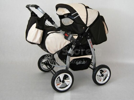 Raf-pol Twins Art. 4609 Детская универсальная современная коляска для двойни с надувными колесами [всё в комплекте]