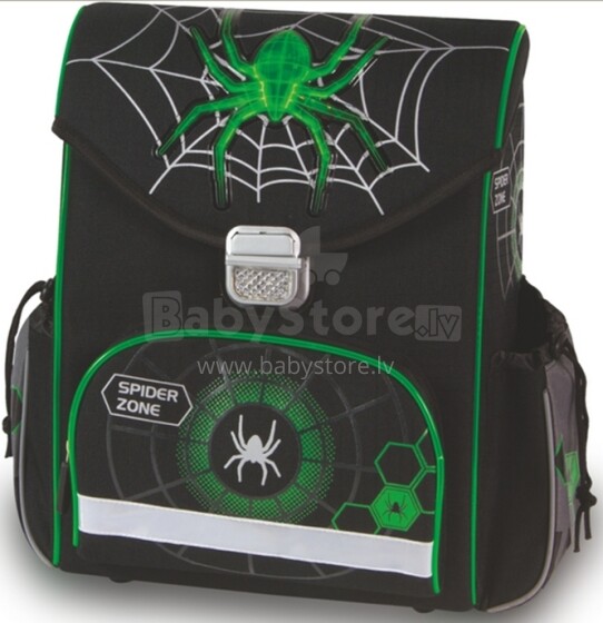 Patio Ergo School Backpack Art.86131 Bērnu ergonomiskā mugursoma [skolnieku ortopēdiskā mugursoma portfelis] SPIDER 53266