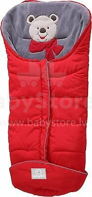 BabyGo Art.13402 Bear Red Baby Sleeping Bag 112X57X43 cm
