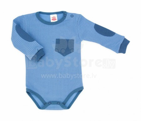 „Makoma Art.03130K“ mėlyni kūdikių bodžiai ilgomis rankovėmis