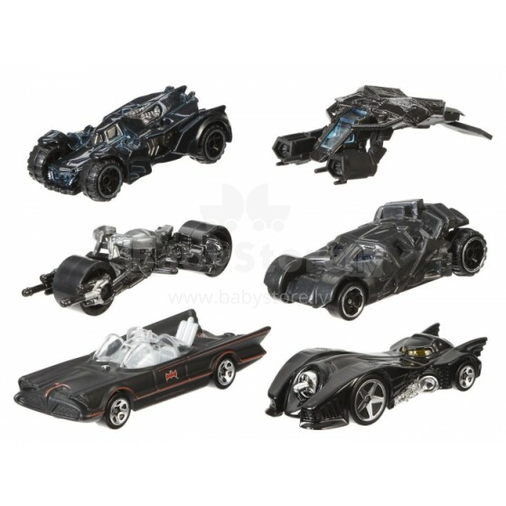 Mattel Hot Wheels Batman Art.DFK69  Машинки из кинофильма Бэтмэн