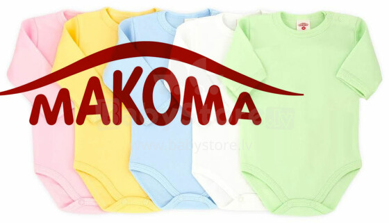 Makoma Art.0320K Basic Детские Бодики с коротким рукавом из чистого хлопка