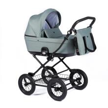 NordBaby Comfort Plus Art.101210 Washed Green  Детская классическая коляска 2в1 (сделано в  Скандинавии)