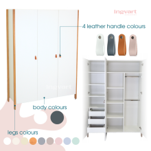 La Bebe™ Scandi Art.101216 White Koka skapis