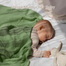 Yukkidds Muslin Cloths Art.1017 Green Leaf Augstākās kvalitātes muslina autiņš no bambusa , 5 gb. (60x60 cm)