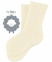 La bebe™ Wool Angora Socks Art.101878 Cream Bērnu vilnas zeķītes/zekes