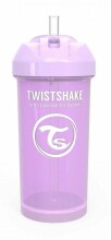 Twistshake Straw Cup Art.103066 Pastel Violet Pudelīte ar salmiņu no 6 +mēn, 360 ml