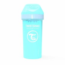 „Twistshake Kid“ puodelis, 788280, pastelinis mėlynas butelis su snapeliu nuo 12+ mėnesių, 360 ml
