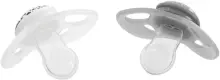 Twistshake Pacifier Art.78595 Grey White Силиконовая пустышка ортодонтической формы,6+ мес