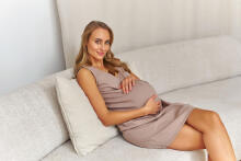 Doctornap Night Dress Art.TCB 7460 Beige  Kokvilnas naktskrekliņš grūtniecēm/barošanai