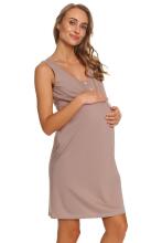 Doctornap Night Dress Art.TCB 7460 Beige  Kokvilnas naktskrekliņš grūtniecēm/barošanai