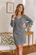 Doctornap Night Dress Art.4534 Grey