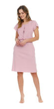 Doctornap  Art.4543 Light Pink  Kokvilnas naktskrekliņš grūtniecēm