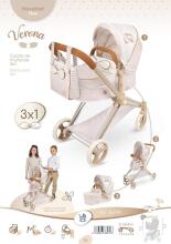 DeCuevas Toys Verona Art.81778 Коляска для куклы 3в1