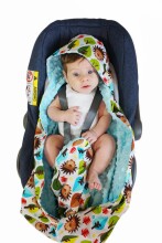 La bebe™ Swaddle Velur+Cotton 90x90 Art.104800 Grey Augstākās kvalitātes viegla divpusēja sedziņa-konverts ar kapuci (90x90 cm)