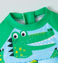 Quick-Zip Dinosaur Life Jacket - Slim-Fit PFD  Art.104870 Pludiņu peldtērps ar UV aizsardzību
