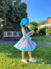 LaVashka Luxury Skirt Floral Blue Art.105033