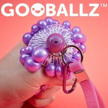 Kids Krafts Gooballz Glitter Art.GP200 Антистрессовый мягкий силиконовый мячик c держателем
