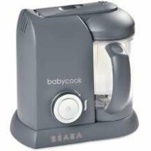 „Beaba Babycook Solo“ 912794 tamsiai pilkos spalvos kūdikių maisto maišytuvas / smulkintuvas