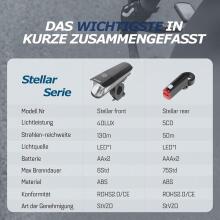 Stellar Bicycle Light Set 40 Lux Art.106557   Велосипедная фара