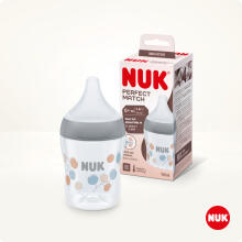 Nuk Perfect Match Art.SK102 bērnu pudelīte ar mīkstu silikona knupīti, 150 ml,
