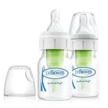 Dr. Brown’s Natural Flow® Options+™ PP Narrow Art.SB2200-P3 бутылочка для недоношенных и новорожденных малышей с соской Preemie,60мл,2 шт