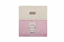 WOMAR Art.WOM-SKV/150 хлопковое (фланелевое) одеяло  100x150 cm Sowa Pink