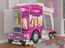 AJK Mega Truck Art.108429 Двухъярусная кровать 80x190 cм