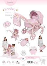DeCuevas Toys Sophie Art.81675 Коляска для куклы 3в1