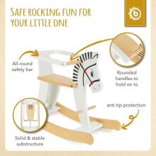 Kidsworld Rocking Horse Art.109652 White  Детская деревянная качалка