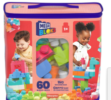 Mega Bloks Building Bag 60pc  Art.835078 Конструктор, 60 дет.