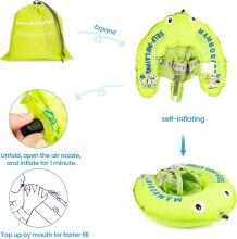 Heccei SelfAir™ Art.111461 Lime Gecko Mambobaby Autom Baby Swimmer Детский надувной плавательный кру  (для купания малышей 3-24 месяцев 6-18кг)