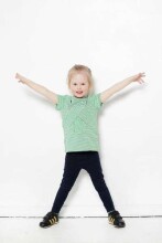 Reet Aus Up-shirt Kids Art.113287 Green Striped   Bērnu vasaras t-krekls
