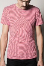 Reet Aus Up-shirt Men  Art.113313 Red/white Stripes  Мужская футболка
