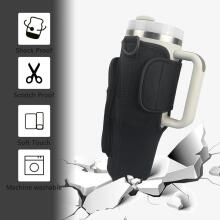 Bebe Basic Stroller Cup Holder Compatible with Stanley Art.113352 Black подстаканник для коляски с регулируемым ремешком и чехлом