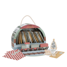 Little Dutch Advent Calendar – Train Track Scene Art.4880 koka vilciena Adventes kalendārs