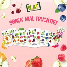 NA! Strawberry/Apple Fruit Snack Art.113527  Фруктовые полоски с земляникой/яблоком 35гр