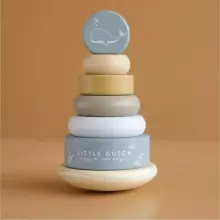 Little Dutch Ring Stacker Art.8013 Ocean Blue  Koka piramīda